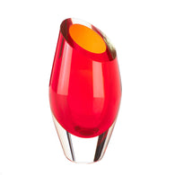 Red Cut Glass Vase - Distinctive Merchandise