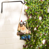 Hanging Binoculars Solar Gnome Figurine
