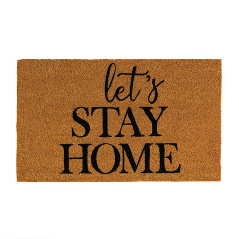 Alice Lets Stay Home Coir Doormat