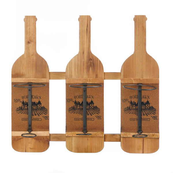 Bordeaux Wooden Wine Bottle Holder - Distinctive Merchandise