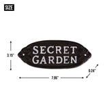 Secret Garden Cast Iron Sign