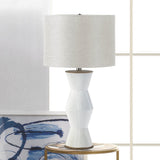 Gable White Ridges Table Lamp