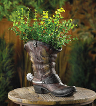 Spurred Cowboy Boot Planter - Distinctive Merchandise
