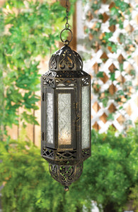 Victorian Hanging Candle Lantern - Distinctive Merchandise