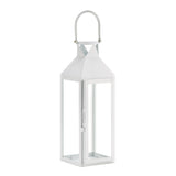 White Manhattan Candle Lantern - Distinctive Merchandise
