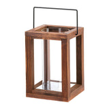 Rustic Garden Wooden Lantern - Distinctive Merchandise
