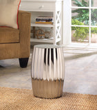 Silver Decorative Stool - Distinctive Merchandise