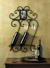 Scrollwork Wall Wine Rack - Distinctive Merchandise