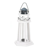Lighthouse Point Wooden Lantern - Distinctive Merchandise