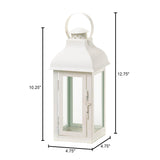 Gable Medium White Lantern - Distinctive Merchandise