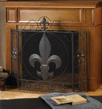 Fleur-De-Lis Fireplace Screen - Distinctive Merchandise