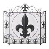 Fleur-De-Lis Fireplace Screen - Distinctive Merchandise