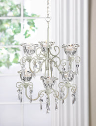 Crystal Blooms Double Chandelier - Distinctive Merchandise