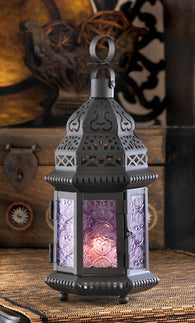 Purple Moroccan Style Lantern - Distinctive Merchandise