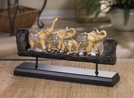 Elephant Family Carved Décor - Distinctive Merchandise