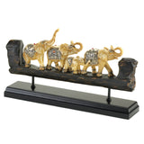 Elephant Family Carved Décor - Distinctive Merchandise