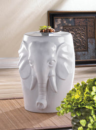 Elephant Ceramic Décorative Stool - Distinctive Merchandise