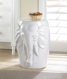 Elephant Ceramic Décorative Stool - Distinctive Merchandise