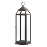 Extra Tall Bronze Contemporary Lantern - Distinctive Merchandise