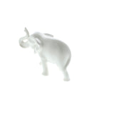 Sleek White Ceramic Elephant - Distinctive Merchandise