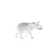 Sleek White Ceramic Elephant - Distinctive Merchandise