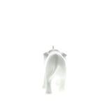 Sleek White Ceramic Elephant - Distinctive Merchandise
