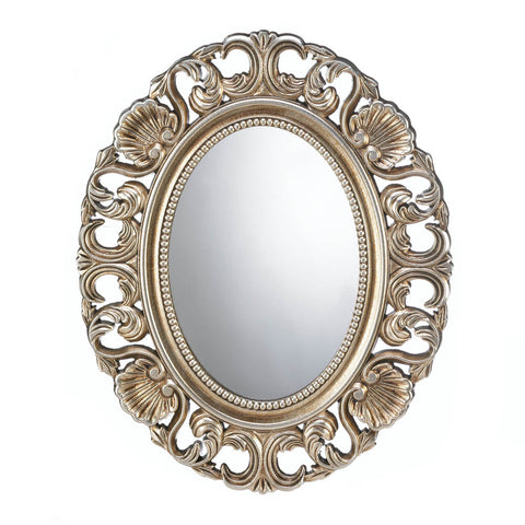 Gilded Oval Wall Mirror - Distinctive Merchandise
