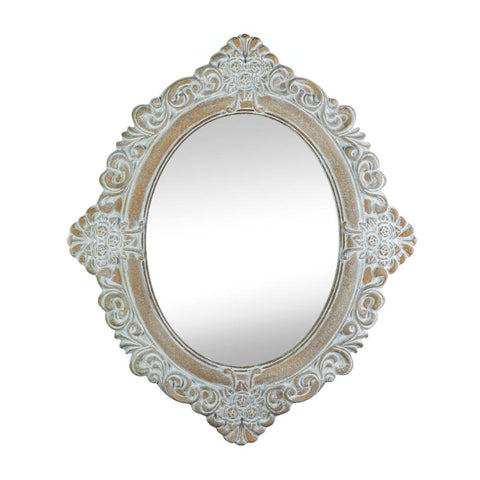 Vintage Amelia Taupe Mirror - Distinctive Merchandise