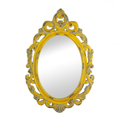 Vintage Hannah Yellow Mirror - Distinctive Merchandise