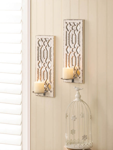 Deco Mirror Wall Sconce Set - Distinctive Merchandise