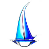 Sailor Boat Art Glass Statue - Distinctive Merchandise