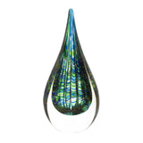Peacock Inspired Art Glass Sculpture - Distinctive Merchandise