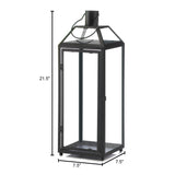 Midtown Large Black Lantern - Distinctive Merchandise