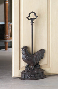 Rooster Door Stopper With Handle - Distinctive Merchandise