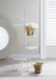 White Spiral Showcase Plant Stand - Distinctive Merchandise