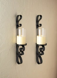 Ornate Candle Sconce Duo - Distinctive Merchandise
