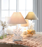 White Coral Table Lamp - Distinctive Merchandise