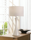 Sleek Modern White Table Lamp - Distinctive Merchandise