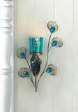 Peacock Inspired Single Sconce - Distinctive Merchandise