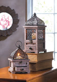 Large Flip-Top Wooden Lantern - Distinctive Merchandise