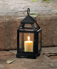 Black Mini Contemporary Lantern - Distinctive Merchandise