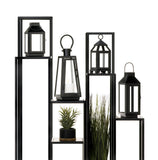 Black Mini Contemporary Lantern - Distinctive Merchandise