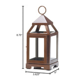 Copper Mini Contemporary Lantern - Distinctive Merchandise