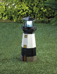 Spinning Solar Powered Lighthouse - Distinctive Merchandise