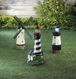 Spinning Solar Powered Lighthouse - Distinctive Merchandise