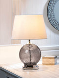 Grey Cracked Glass Table Lamp - Distinctive Merchandise