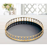 Gold Twist Mirrored Tray - Distinctive Merchandise