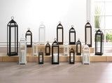 Large Country White Open Top Lantern - Distinctive Merchandise