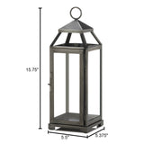Medium Brushed Pewter Lantern - Distinctive Merchandise