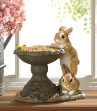 Playful Bunnies Bird Feeder - Distinctive Merchandise